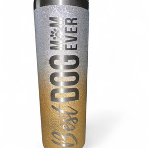 Best Dog Mom Ever Glitter Tumbler